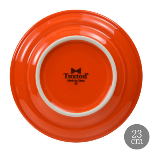 Tuxton タクストン Concentrix オレンジパパイヤ 23cm サラダプレート コンセントリクス