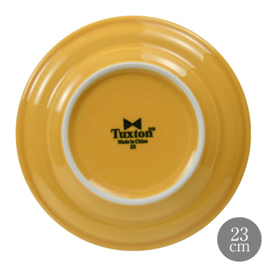Tuxton タクストン Concentrix サフランイエロー 23cm サラダプレート コンセントリクス