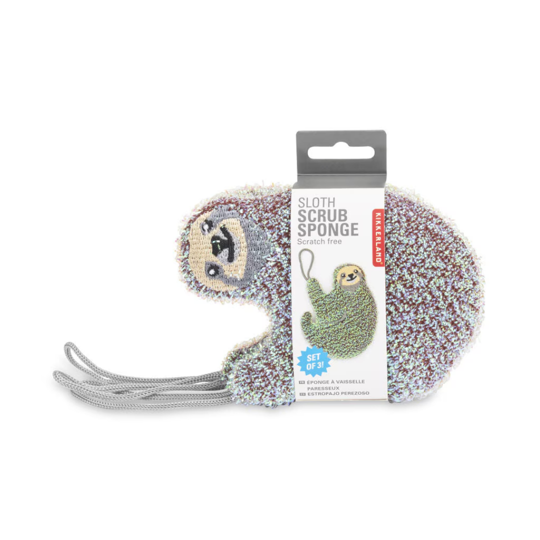 Sloth Scrub Sponges set of 3