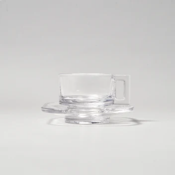 Cup and Saucer/Clear
