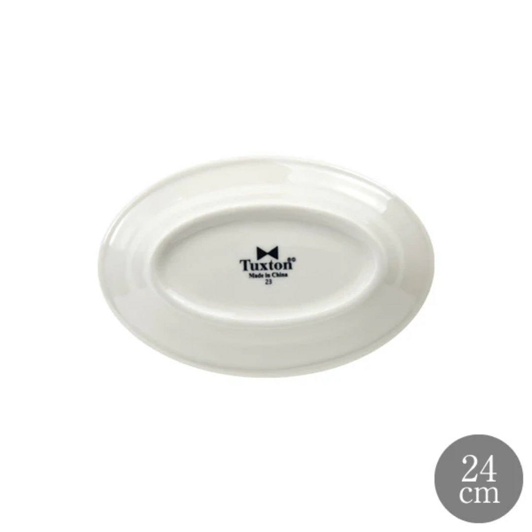 Tuxton Green Bay 24cm  Oval Plate