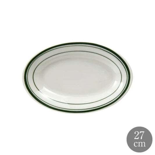Tuxton タクストン Green Bay 27cm オーバルプレート グリーンベイ