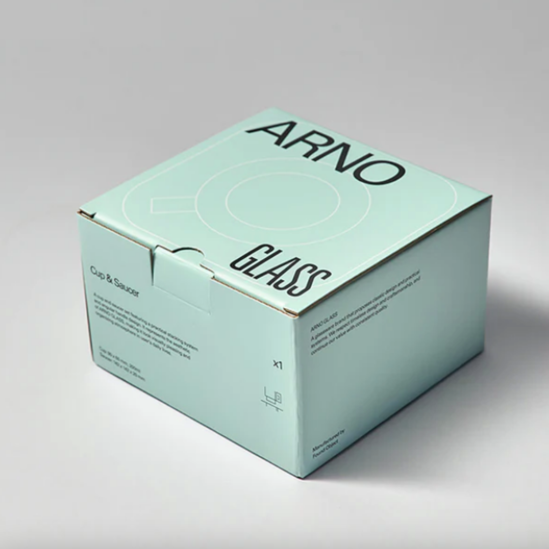 Cup and Saucer /Frosted