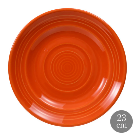 Tuxton タクストン Concentrix オレンジパパイヤ 23cm サラダプレート コンセントリクス