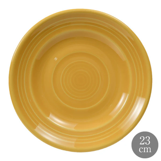 Tuxton タクストン Concentrix サフランイエロー 23cm サラダプレート コンセントリクス