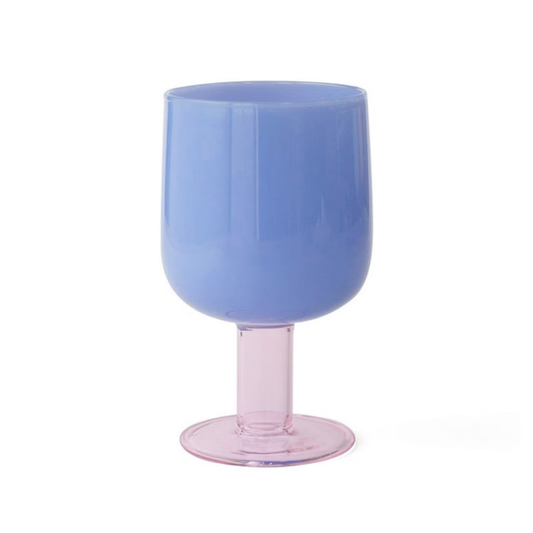 TWO TONE WINE GLASS / Blue×Pink