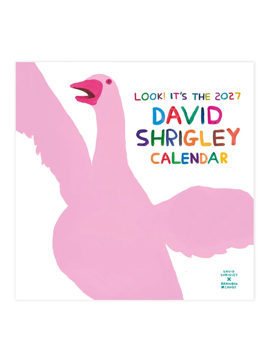 David Shrigley wall calendar 2027 表紙